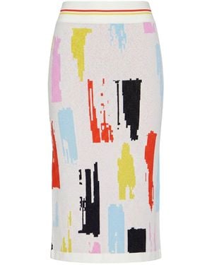 MSGM Midi-Rock - Weiß