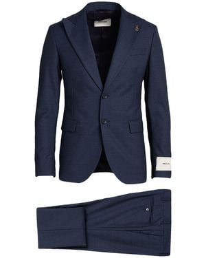 Paoloni Suit Virgin Wool - Blue