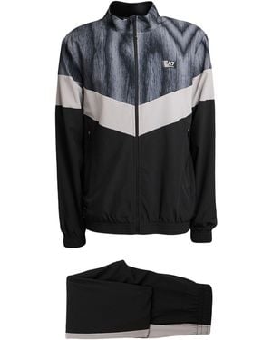 EA7 Tracksuit Polyester, Elastane - Black
