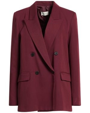 ViCOLO Burgundy Blazer Polyester, Viscose, Elastane - Purple