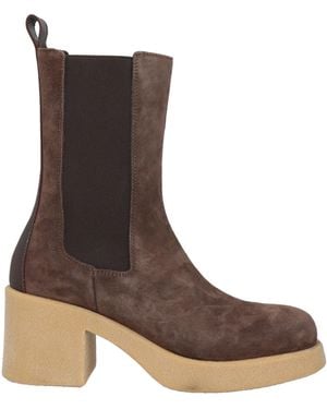 OA non-fashion Ankle Boots Leather - Brown