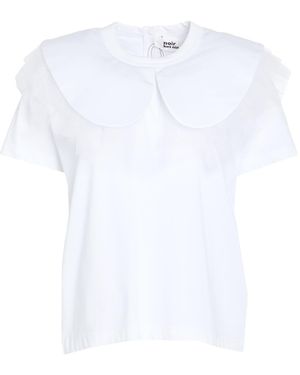 Noir Kei Ninomiya Top Cotton, Nylon - White