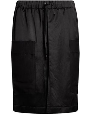 Moorer Mini Skirt Viscose, Linen - Black