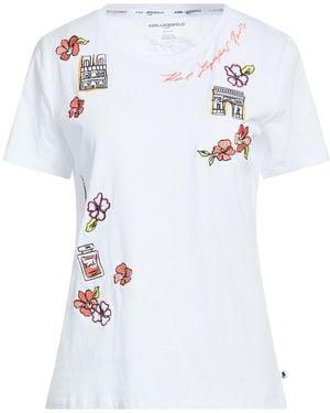 KARL LAGERFELD T-Shirts - White