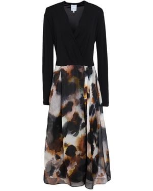 Sara Roka Midi Dress Silk, Viscose, Cupro - Black