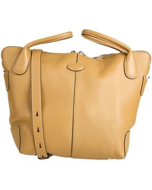 Tod's Khaki Shoulder Bag Leather - Natural