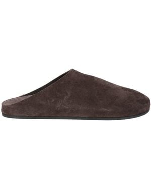 The Row Dark Mules & Clogs Leather - Brown