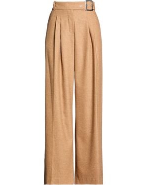 KARL LAGERFELD Camel Trousers Wool, Polyester, Viscose, Polyamide, Elastane - Natural