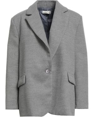 Haveone Coat Polyester, Viscose, Elastic Fibers - Gray