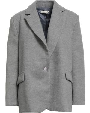 Haveone Coat Polyester, Viscose, Elastic Fibers - Gray