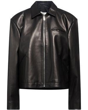 Magda Butrym Jacket Goat Skin - Black