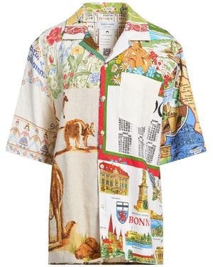 Marine Serre Line Shirt Cotton - Grey