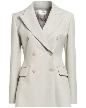 P.A.R.O.S.H. P.A.R.O..H. Light Blazer Viscose, Linen - White