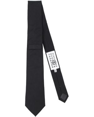 MM6 by Maison Margiela Ties & Bow Ties - Black