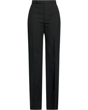 Rick Owens Pants Virgin Wool - Black