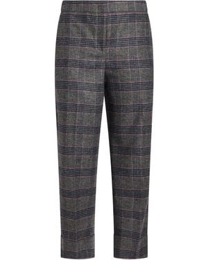 Via Masini 80 Trousers Polyester, Viscose, Wool, Elastane - Grey