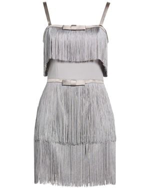 Elisabetta Franchi Mini Dress Polyester, Elastane - Gray