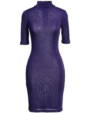 Sportmax Mini Dress Viscose, Metallic Fibre, Polyamide - Blue