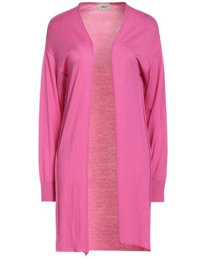 Akep Fuchsia Cardigan Viscose, Merino Wool, Polyamide - Pink