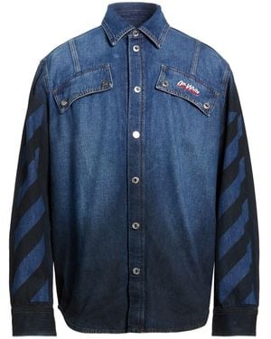 Off-White c/o Virgil Abloh Denim Shirt Cotton - Blue