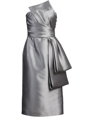 Alberta Ferretti Midi Dress - Gray