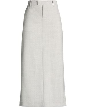 ARMARIUM Light Midi Skirt Virgin Wool, Elastane - White