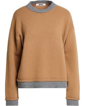 Grifoni Camel Sweater Virgin Wool - Brown