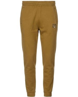 Maison Kitsuné Khaki Pants Cotton - Natural