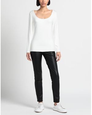 BOUTIQUE de la FEMME 売れ筋商品|||ブティック デ ラ ファム Tシャツ トップス レディース Tops White トップス / Tシャツ・カットソー 通販 | LA FEMME