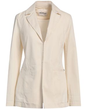 Ottod'Ame Cream Blazer Cotton, Elastane - Natural