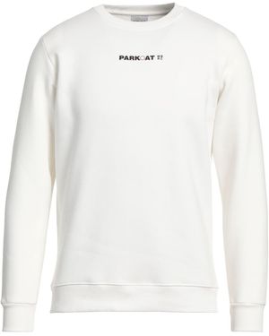 Parkoat Sweatshirt Cotton, Polyester - White