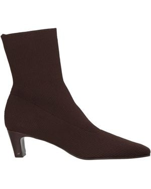 Zinda Chocolate Ankle Boots Textile Fibers - Brown