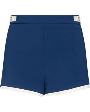 Elisabetta Franchi Shorts & Bermuda Shorts Polyester, Elastane - Blue