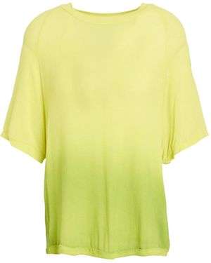 Daniele Fiesoli T-Shirt Viscose, Nylon, Cashmere, Elastane - Yellow