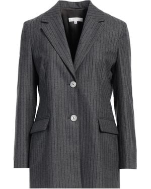 Fedeli Charcoal Blazer Virgin Wool, Polyamide, Polyester - Black