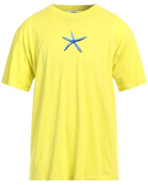 Sandro Embellished Printed Crewneck T-Shirt - Yellow