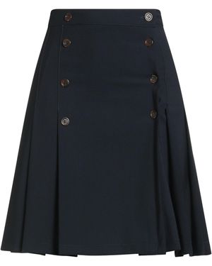 Kiltie Mini Skirt Virgin Wool, Elastane - Blue