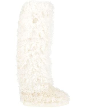 Moncler Boot Leather - White