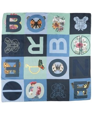 Borbonese Schal - Blau
