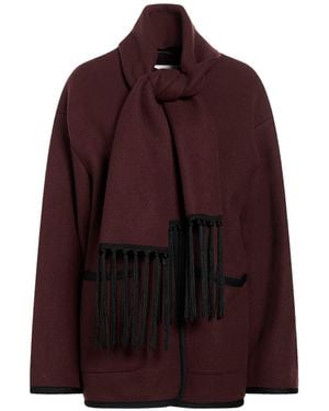 forte_forte Coat Wool, Polyamide - Purple