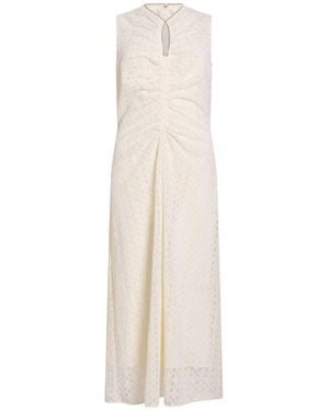 Sandro Maxi Dress Polyester - White