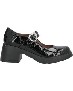 Wonders Court Shoes - Black