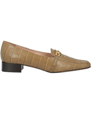 Tom Ford Khaki Loafers Goat Skin, Brass - Natural