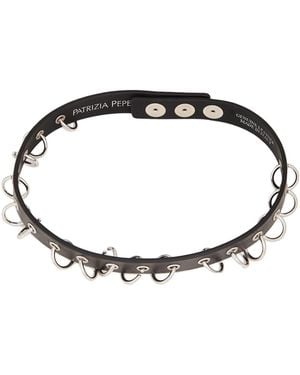 Patrizia Pepe Necklace Leather - Metallic