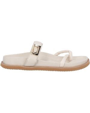 Alberto Guardiani Thong Sandal Leather - White