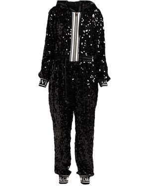 Dolce & Gabbana Jumpsuit Polyester, Silk, Elastane - Black