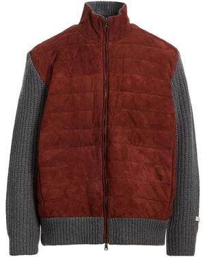 Paul & Shark Jacket Cashmere, Goat Skin - Brown