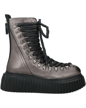 Agl Attilio Giusti Leombruni Charcoal Ankle Boots Leather - Black