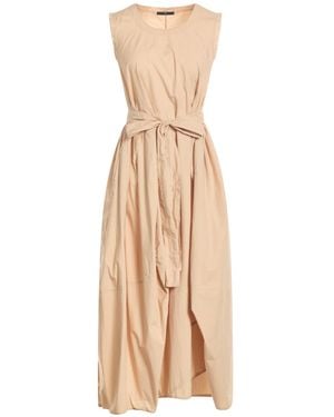 High Midi Dress Cotton - Natural