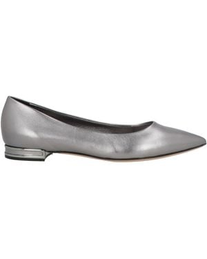 Casadei Ballet Flats Leather - Gray